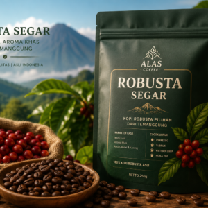 Kopi Robusta Segar dari Temanggung, Jawa Tengah
